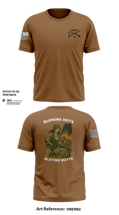 3 303rd B TRP 84676329 Short Sleeve Performance Shirt - 2