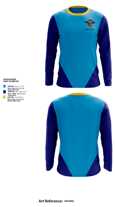 Mays Raiders 20004629 Long Sleeve Performance Shirt 1
