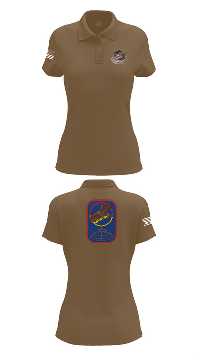 100th Missile Defense Brigade 43971287 Women's Short Sleeve Performance Polo  - 15