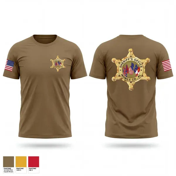 Old School Cotton Feel Shirt, Mobile County Sheriffs Office, Police, Teamtime, Team time, sublimation, custom sports apparel, team uniforms, spirit wear, spiritwear, sports uniforms, custom shirts, team store, custom team store, fundraiser sports, apparel fundraiser