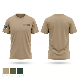 Old School Cotton Feel Shirt, Lancaster County Sheriff’s Office, Police, Teamtime, Team time, sublimation, custom sports apparel, team uniforms, spirit wear, spiritwear, sports uniforms, custom shirts, team store, custom team store, fundraiser sports, apparel fundraiser
