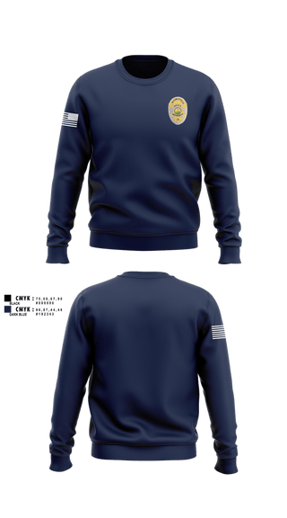 Crew Neck Sweatshirt, McCordsville Police Department, Police, Teamtime, Team time, sublimation, custom sports apparel, team uniforms, spirit wear, spiritwear, sports uniforms, custom shirts, team store, custom team store, fundraiser sports, apparel fundraiser