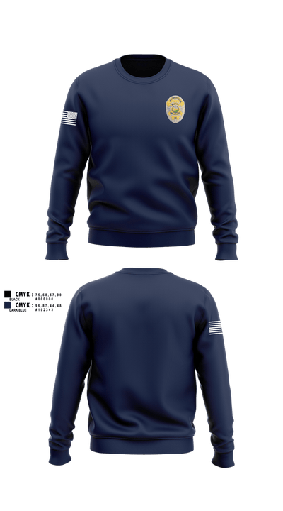 McCordsville Police Department 1417548 Crew Neck Sweatshirt - 1