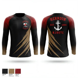 Long Sleeve Performance Shirt, Herndon HS NJROTCHerndon High School NJROTC, Spirit Store, Teamtime, Team time, sublimation, custom sports apparel, team uniforms, spirit wear, spiritwear, sports uniforms, custom shirts, team store, custom team store, fundraiser sports, apparel fundraiser