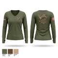 Jacksonville Police SRT Women's Long Sleeve V-neck Shirt - 1