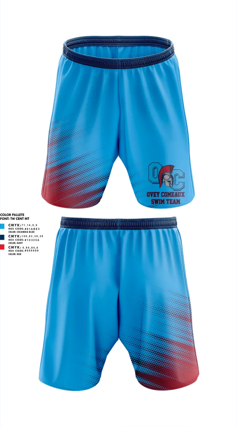 Athletic Shorts With Pockets, Ovey Comeaux Swimming, Swimming, Teamtime, Team time, sublimation, custom sports apparel, team uniforms, spirit wear, spiritwear, sports uniforms, custom shirts, team store, custom team store, fundraiser sports, apparel fundraiser