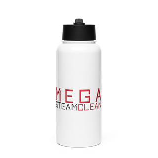 Mega Steam Clean 39304838 Stainless Steel Water Bottle with a Straw Lid