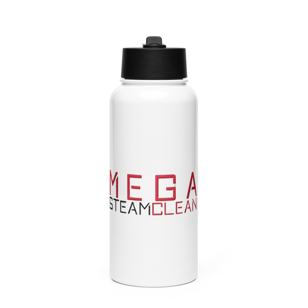 Mega Steam Clean 39304838 Stainless Steel Water Bottle with a Straw Lid