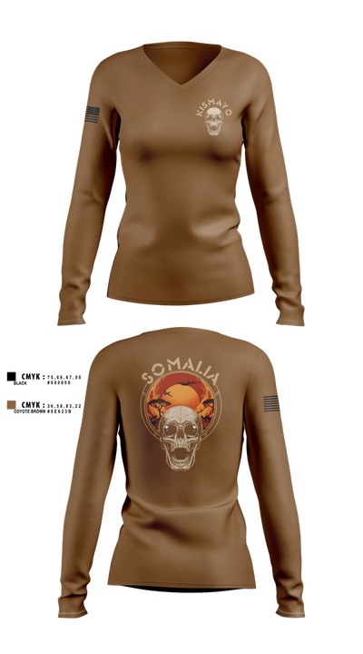 CJTF-HOA 54156011 Women's Long Sleeve V-neck Shirt - 4