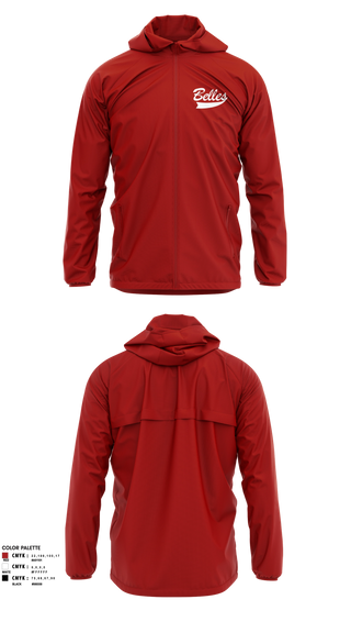 Windbreaker, Bluegrass Lightning Belles, Softball, Teamtime, Team time, sublimation, custom sports apparel, team uniforms, spirit wear, spiritwear, sports uniforms, custom shirts, team store, custom team store, fundraiser sports, apparel fundraiser