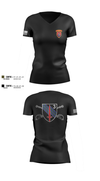 Womens Short Sleeve Vneck Shirt, 5th SFAB, , Teamtime, Team time, sublimation, custom sports apparel, team uniforms, spirit wear, spiritwear, sports uniforms, custom shirts, team store, custom team store, fundraiser sports, apparel fundraiser