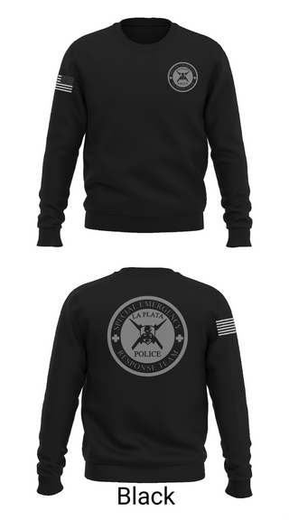 Crew Neck Sweatshirt, La Plata Police Department, Police, Teamtime, Team time, sublimation, custom sports apparel, team uniforms, spirit wear, spiritwear, sports uniforms, custom shirts, team store, custom team store, fundraiser sports, apparel fundraiser