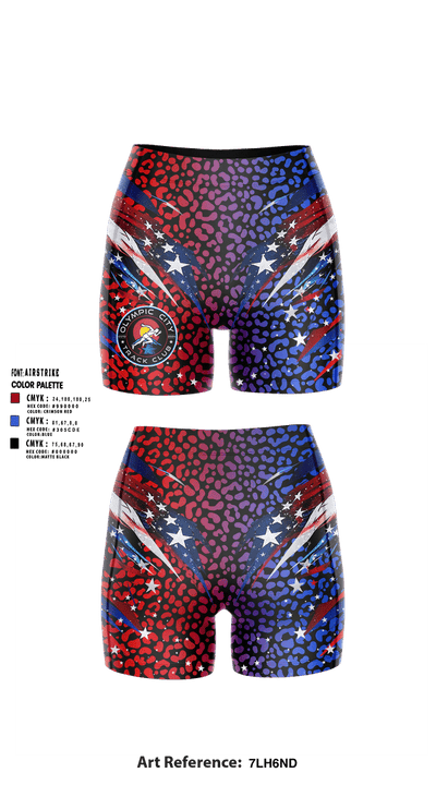 Olympic City Track Club 78162877 Women's Compression Shorts - 2