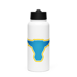 Longhorns Stainless Steel Water Bottle with a Straw Lid