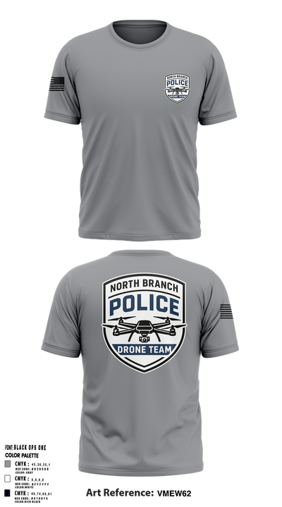 North Branch Police Dept. 88916958 Short Sleeve Performance Shirt - 5