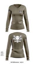 Fox 1-320th F-CO FAR 4533489 Women's Long Sleeve V-neck Shirt - 101