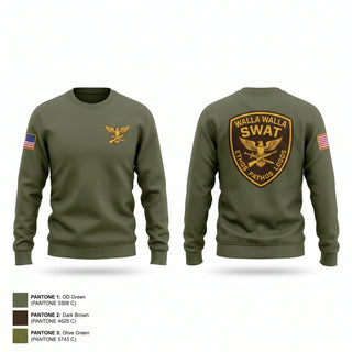Crew Neck Sweatshirt, Walla Walla Regional SWAT, Police, Teamtime, Team time, sublimation, custom sports apparel, team uniforms, spirit wear, spiritwear, sports uniforms, custom shirts, team store, custom team store, fundraiser sports, apparel fundraiser