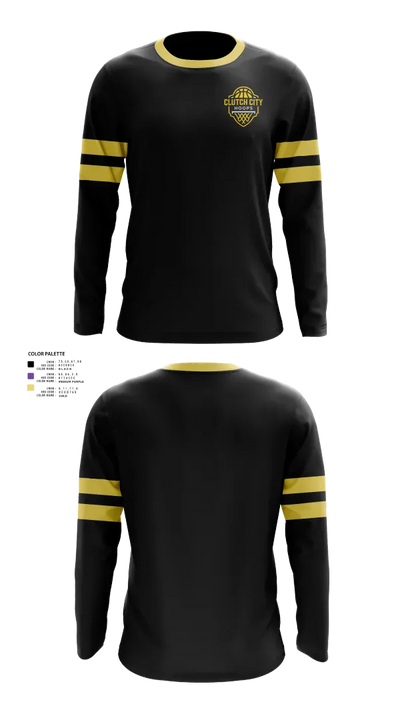 Clutch City Hoops 594116 Long Sleeve Performance Shirt 21