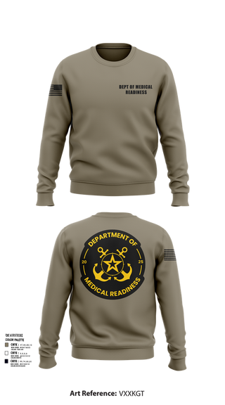 Crew Neck Sweatshirt, DEPT OF MEDICAL READINESS, , Teamtime, Team time, sublimation, custom sports apparel, team uniforms, spirit wear, spiritwear, sports uniforms, custom shirts, team store, custom team store, fundraiser sports, apparel fundraiser