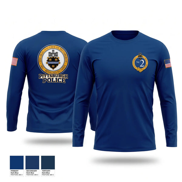 Long Sleeve Performance Shirt, Pittsburgh police zone 2, Police, Teamtime, Team time, sublimation, custom sports apparel, team uniforms, spirit wear, spiritwear, sports uniforms, custom shirts, team store, custom team store, fundraiser sports, apparel fundraiser