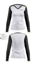 Lady Westerners 86213801 Women's Long Sleeve V-neck Shirt - 21