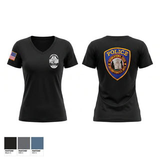 Womens Short Sleeve Vneck Shirt, Georgetown PD, Police, Teamtime, Team time, sublimation, custom sports apparel, team uniforms, spirit wear, spiritwear, sports uniforms, custom shirts, team store, custom team store, fundraiser sports, apparel fundraiser