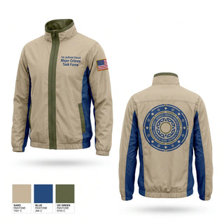 Windbreaker, 1st Judicial Circuit Major Crimes Task Force, Police, Teamtime, Team time, sublimation, custom sports apparel, team uniforms, spirit wear, spiritwear, sports uniforms, custom shirts, team store, custom team store, fundraiser sports, apparel fundraiser