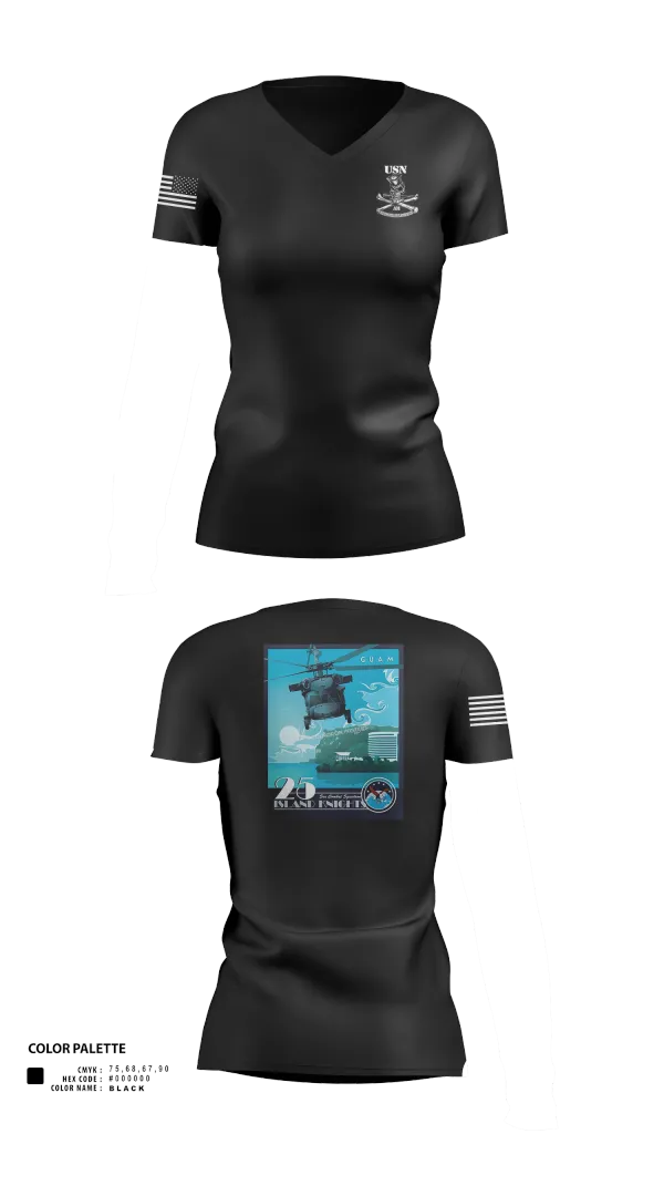 Womens Short Sleeve Vneck Shirt, HSC 25, Navy, Teamtime, Team time, sublimation, custom sports apparel, team uniforms, spirit wear, spiritwear, sports uniforms, custom shirts, team store, custom team store, fundraiser sports, apparel fundraiser