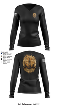 LCU-2004 59546896 Women's Long Sleeve V-neck Shirt - 14