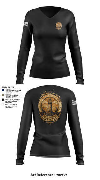 Womens Long Sleeve Vneck Shirt, LCU-2004, Army, Teamtime, Team time, sublimation, custom sports apparel, team uniforms, spirit wear, spiritwear, sports uniforms, custom shirts, team store, custom team store, fundraiser sports, apparel fundraiser