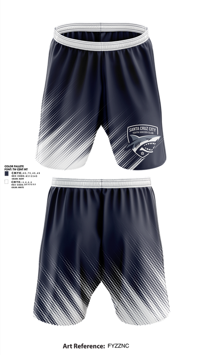 Santa Cruz City Youth Soccer Club 40534933 Athletic Shorts With Pockets - 2