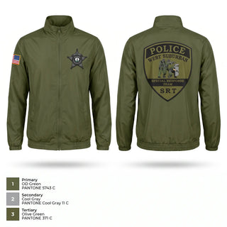 Windbreaker, West Suburban SRT, Police, Teamtime, Team time, sublimation, custom sports apparel, team uniforms, spirit wear, spiritwear, sports uniforms, custom shirts, team store, custom team store, fundraiser sports, apparel fundraiser
