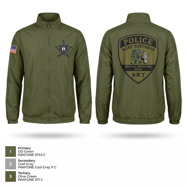 Windbreaker, West Suburban SRT, Police, Teamtime, Team time, sublimation, custom sports apparel, team uniforms, spirit wear, spiritwear, sports uniforms, custom shirts, team store, custom team store, fundraiser sports, apparel fundraiser