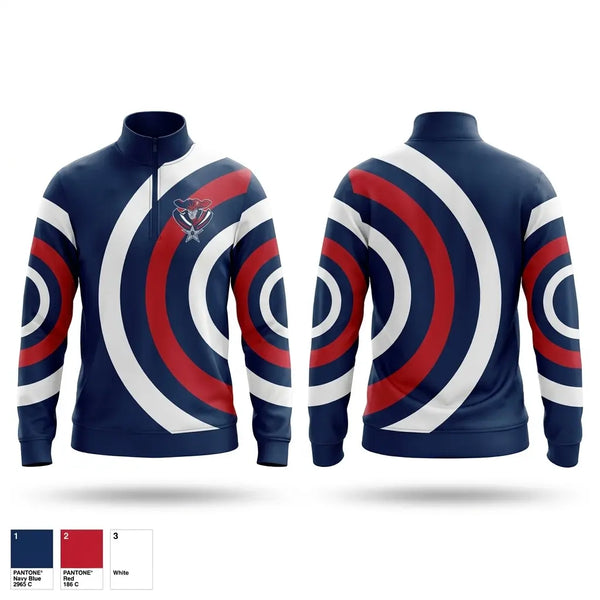 Quarter Zip Jacket, ALA Patriots, , Teamtime, Team time, sublimation, custom sports apparel, team uniforms, spirit wear, spiritwear, sports uniforms, custom shirts, team store, custom team store, fundraiser sports, apparel fundraiser