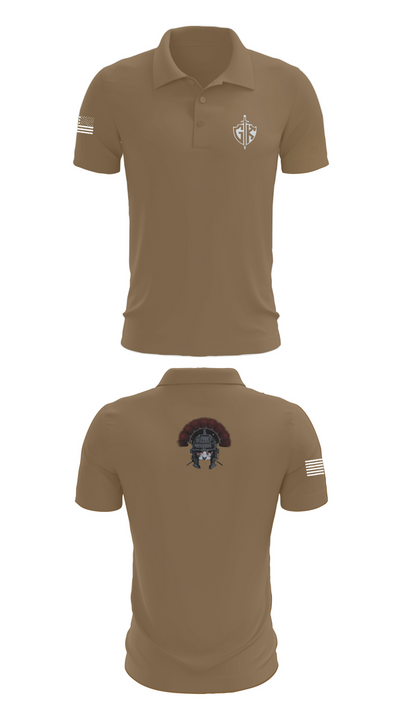 HQ PLT, A CO, USDB BN (CORR) 15623117 Short Sleeve Performance Polo - 7