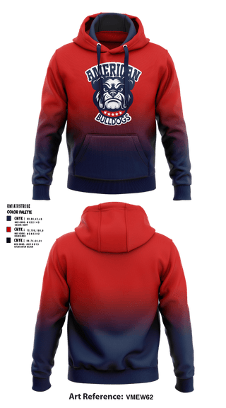Hoodie, American Bulldogs, Softball, Teamtime, Team time, sublimation, custom sports apparel, team uniforms, spirit wear, spiritwear, sports uniforms, custom shirts, team store, custom team store, fundraiser sports, apparel fundraiser