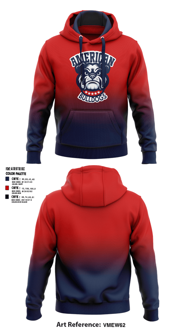 Hoodie, American Bulldogs, Softball, Teamtime, Team time, sublimation, custom sports apparel, team uniforms, spirit wear, spiritwear, sports uniforms, custom shirts, team store, custom team store, fundraiser sports, apparel fundraiser