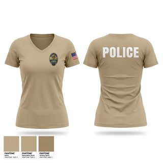 Womens Short Sleeve Vneck Shirt, Cross City Police, Police, Teamtime, Team time, sublimation, custom sports apparel, team uniforms, spirit wear, spiritwear, sports uniforms, custom shirts, team store, custom team store, fundraiser sports, apparel fundraiser