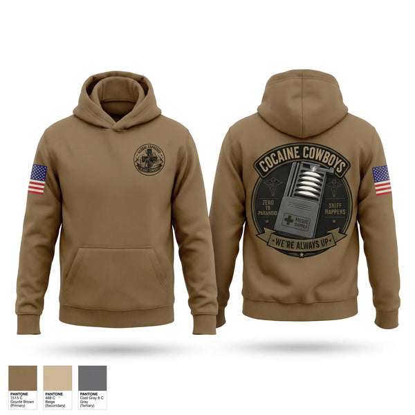 Hoodie, Cocaine Cowboys, Army, Teamtime, Team time, sublimation, custom sports apparel, team uniforms, spirit wear, spiritwear, sports uniforms, custom shirts, team store, custom team store, fundraiser sports, apparel fundraiser