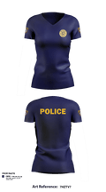 Skiatook Police Department 87146417 Women's Short Sleeve V-neck Shirt - 1