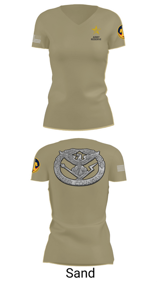 Womens Short Sleeve Vneck Shirt, ARCC, Army, Teamtime, Team time, sublimation, custom sports apparel, team uniforms, spirit wear, spiritwear, sports uniforms, custom shirts, team store, custom team store, fundraiser sports, apparel fundraiser