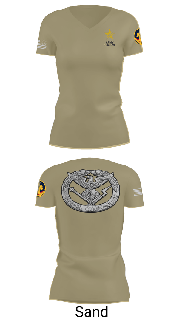 Womens Short Sleeve Vneck Shirt, ARCC, Army, Teamtime, Team time, sublimation, custom sports apparel, team uniforms, spirit wear, spiritwear, sports uniforms, custom shirts, team store, custom team store, fundraiser sports, apparel fundraiser