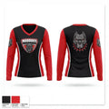 Fairview Heights Mad Dogs 91756526 Women's Long Sleeve V-neck Shirt - 1