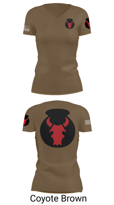 2nd Brigade Combat Team, 34th Infantry Division 70641214 Women's Short Sleeve V-neck Shirt - 8