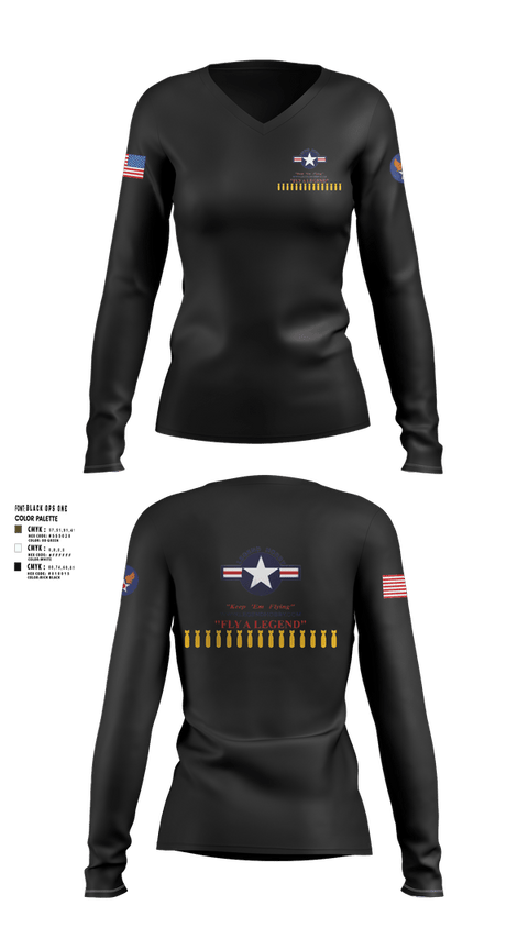 Womens Long Sleeve Vneck Shirt, Legend Hobby, , Teamtime, Team time, sublimation, custom sports apparel, team uniforms, spirit wear, spiritwear, sports uniforms, custom shirts, team store, custom team store, fundraiser sports, apparel fundraiser