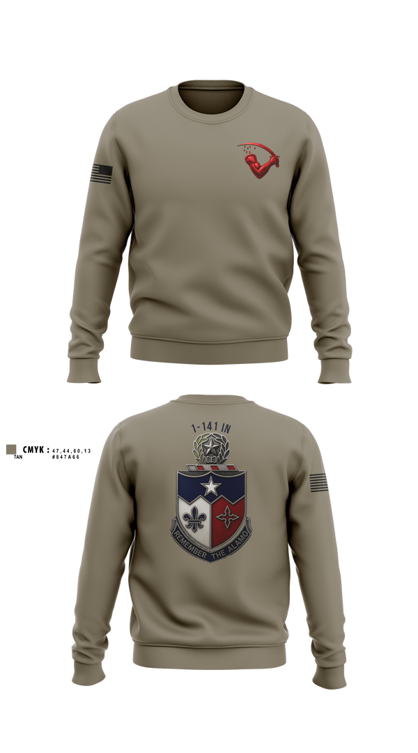 Crew Neck Sweatshirt, G Co. 536th BSB, E-Sports, Teamtime, Team time, sublimation, custom sports apparel, team uniforms, spirit wear, spiritwear, sports uniforms, custom shirts, team store, custom team store, fundraiser sports, apparel fundraiser