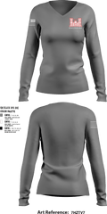 465 EVCC 45637531 Women's Long Sleeve V-neck Shirt - 3