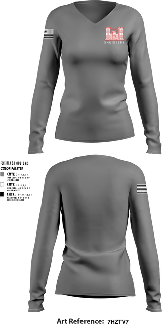 Women's Long Sleeve Vneck Shirt, 465 EVCC, , Teamtime, Team time, sublimation, custom sports apparel, team uniforms, spirit wear, spiritwear, sports uniforms, custom shirts, team store, custom team store, fundraiser sports, apparel fundraiser