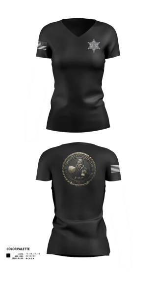 Womens Short Sleeve Vneck Shirt, Sheriffs Enforcement Team, Police, Teamtime, Team time, sublimation, custom sports apparel, team uniforms, spirit wear, spiritwear, sports uniforms, custom shirts, team store, custom team store, fundraiser sports, apparel fundraiser
