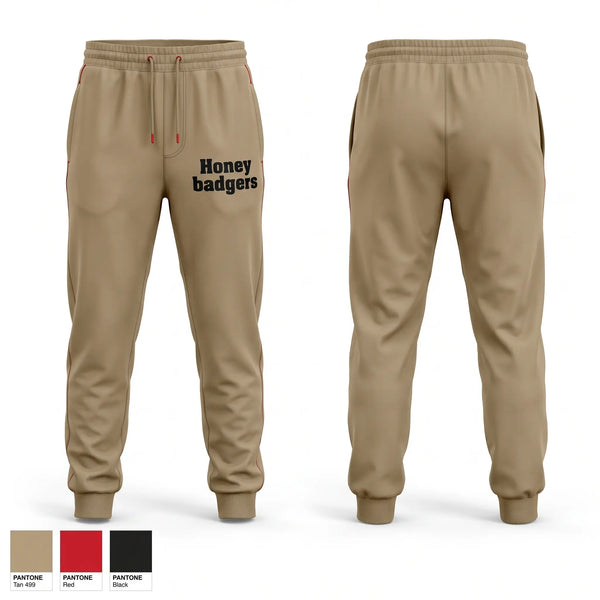 Sweatpants, Honey badgers, Army, Teamtime, Team time, sublimation, custom sports apparel, team uniforms, spirit wear, spiritwear, sports uniforms, custom shirts, team store, custom team store, fundraiser sports, apparel fundraiser